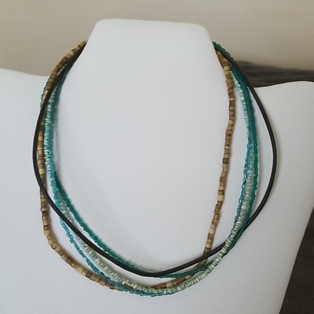 Layered 2000s Bead Necklace